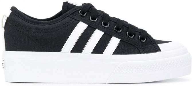 adidas Nizza sneakers met plateauzool Zwart