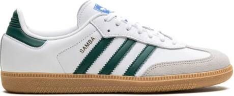 Adidas Kids Samba OG "Cloud White Collegiate Green Gum" sneakers Wit