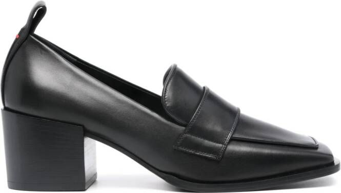 Aeyde Anka 55mm leren loafers Zwart