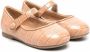 Age of Innocence ballerina's met krokodillenleer-effect Beige - Thumbnail 1