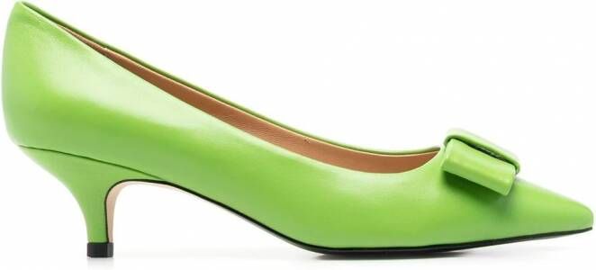 Age of Innocence Jacqueline pumps verfraaid met strik Groen