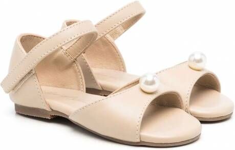 Age of Innocence Leren ballerina's Beige