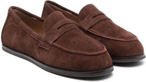 Age of Innocence Suède loafers Bruin