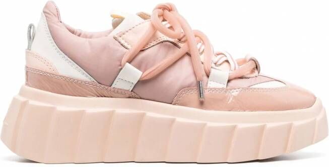 AGL Blondie sneakers met plateauzool Roze