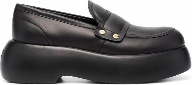 AGL Leren loafers Zwart