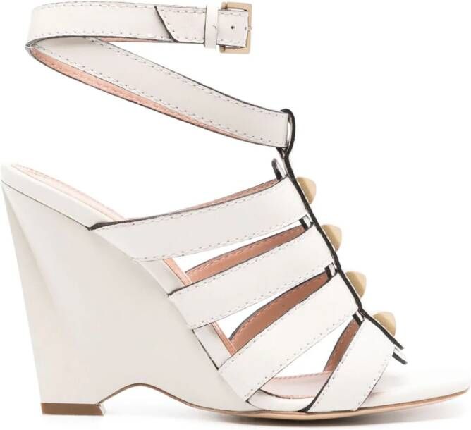 Alberta Ferretti Gekooide sandalen 100 mm Beige