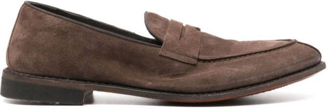 Alberto Fasciani Homer suède loafers Bruin