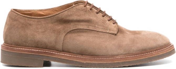 Alberto Fasciani Suède derby schoenen Beige