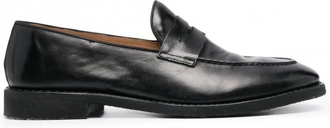 Alberto Fasciani Loafers met lage hak Zwart