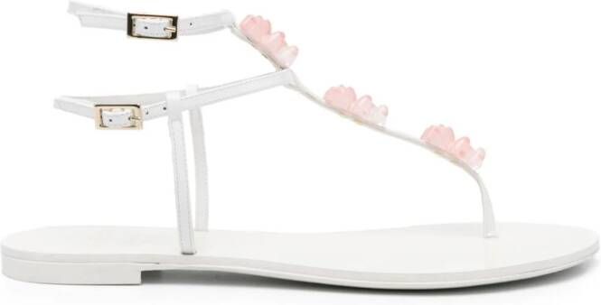 Alevì Jelly leren sandalen Wit