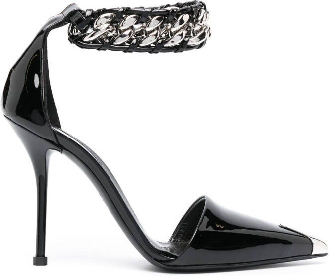 Alexander McQueen Leren pumps Zwart