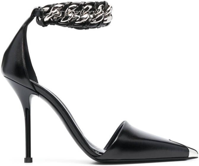 Alexander McQueen Pumps verfraaid met ketting Zwart