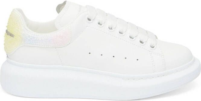 Alexander McQueen Sneakers verfraaid met kristallen Wit