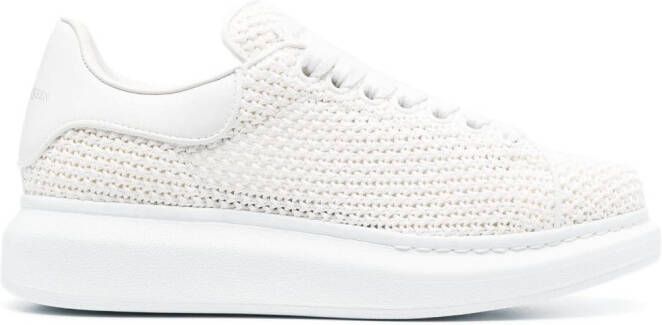 Alexander McQueen Gebreide sneakers Wit