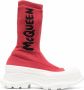 Alexander McQueen Laarzen met logoprint Rood - Thumbnail 1