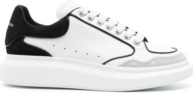 Alexander McQueen Larry leren sneakers Wit