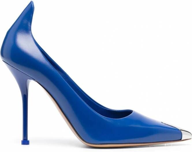 Alexander McQueen Leren pumps Blauw