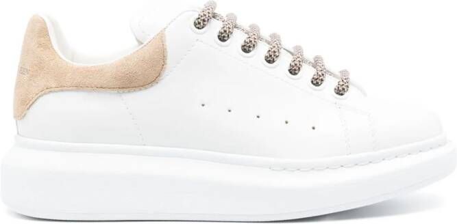 Alexander McQueen Leren sneakers Wit