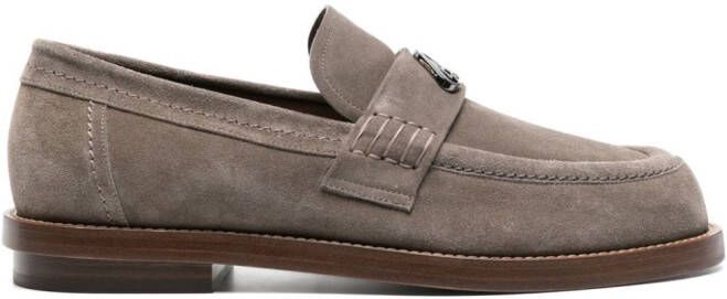 Alexander McQueen Loafers met plakkaat Beige