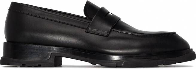 Alexander McQueen Loafers met rubberen zool Zwart