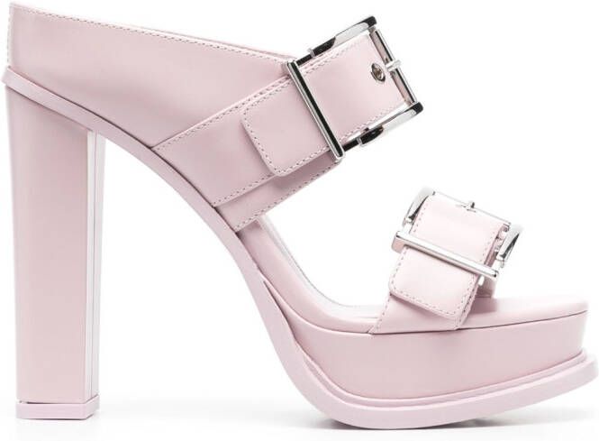 Alexander McQueen Muiltjes met plateauzool Roze