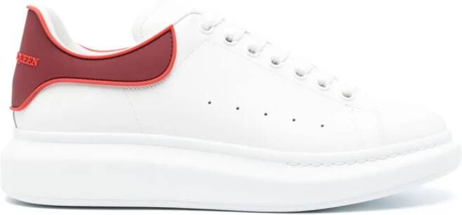 Alexander McQueen Oversized leren sneakers Wit