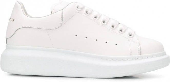 Alexander McQueen platte sneakers met veters Wit