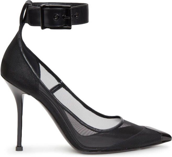 Alexander McQueen Pumps met puntige neus Zwart