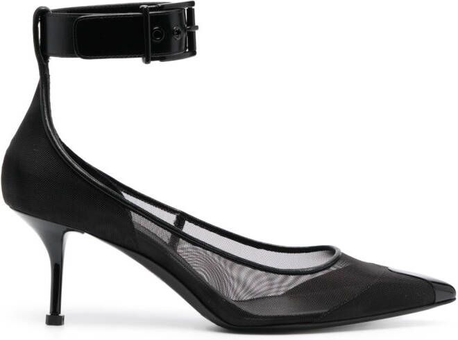 Alexander McQueen Punk pumps met enkelbandje Zwart