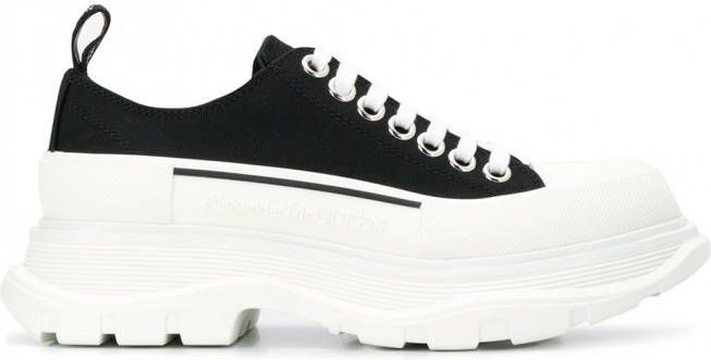 Alexander McQueen Sneakers met plateauzool Zwart