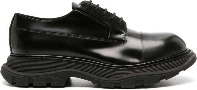 Alexander McQueen Tread derby schoenen Zwart