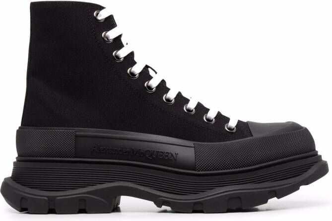 Alexander McQueen Tread Slick high-top sneakers Zwart