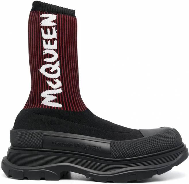 Alexander McQueen Tread Slick laarzen Zwart