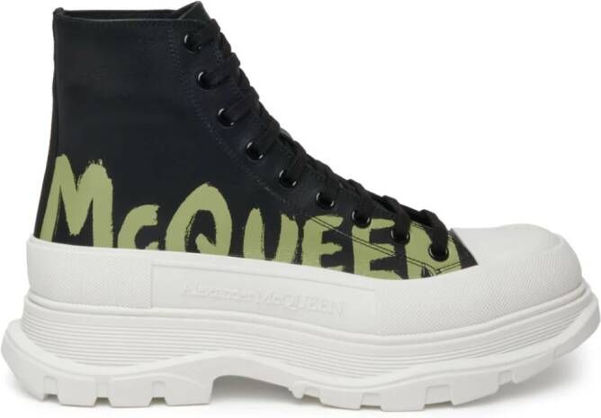 Alexander McQueen Tread Slick veterlaarzen Zwart