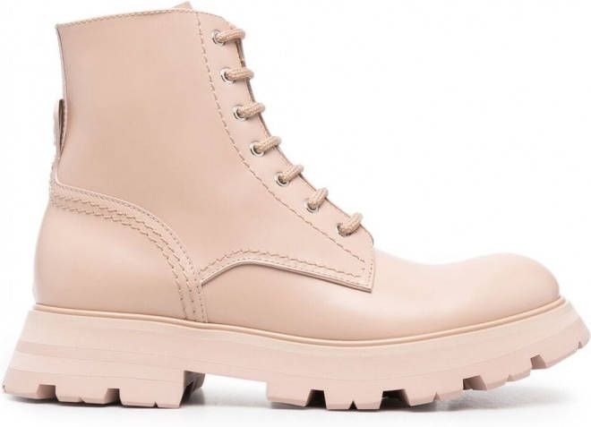 Alexander McQueen Wander veterschoenen Roze