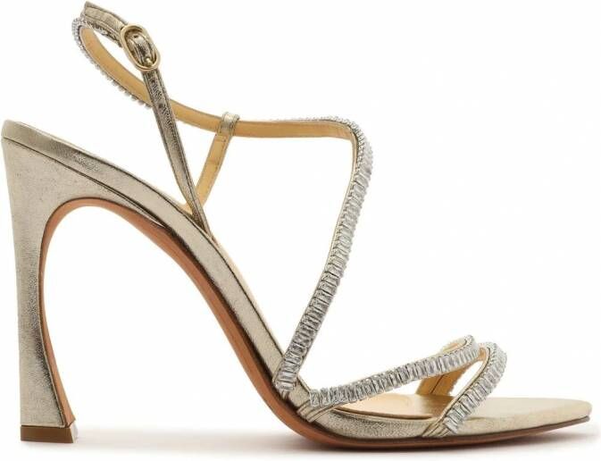 Alexandre Birman Alana Zircone sandalen met hoge hak Goud