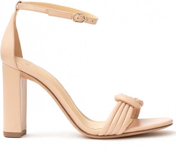 Alexandre Birman Chiara sandalen met blokhak Beige