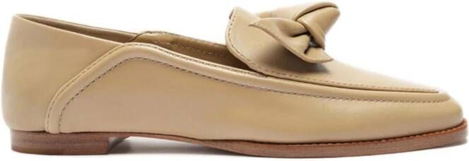 Alexandre Birman Clarita leren loafers Beige