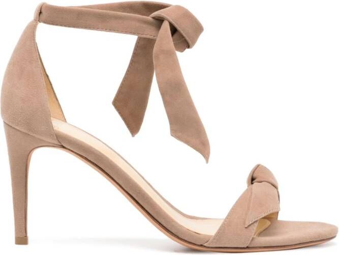 Alexandre Birman Clarita suède sandalen Bruin