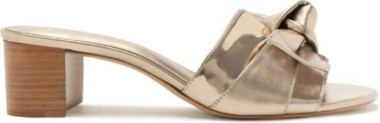 Alexandre Birman 45mm Maxi Clarita muiltjes met colourblocking Goud