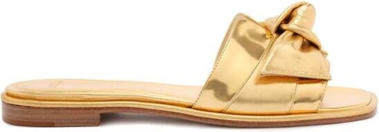 Alexandre Birman Maxi Clarita Holidays leren slippers Goud