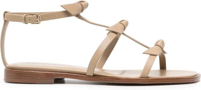 Alexandre Birman Slim Lolita leren sandalen Beige