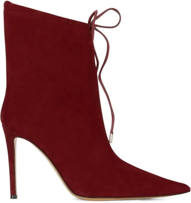 Alexandre Vauthier Laarzen met puntige neus Rood