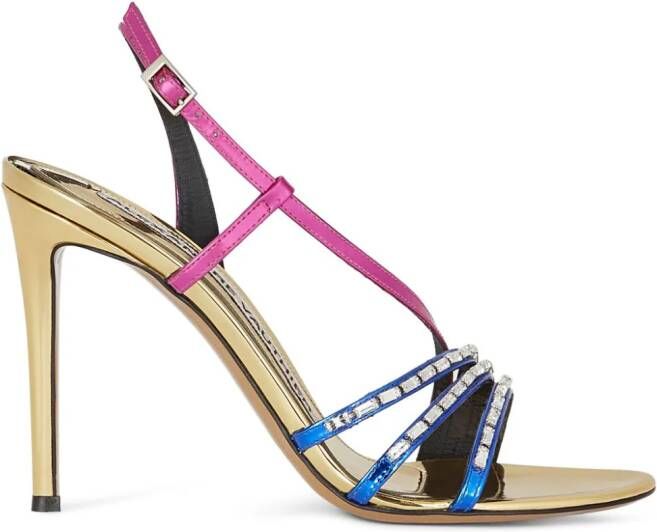 Alexandre Vauthier Leren sandalen Blauw