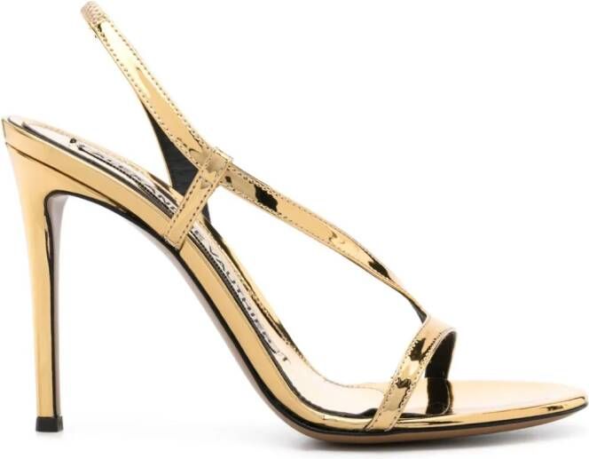 Alexandre Vauthier Geknoopte sandalen Goud