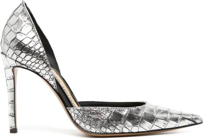 Alexandre Vauthier Leren pumps Zilver