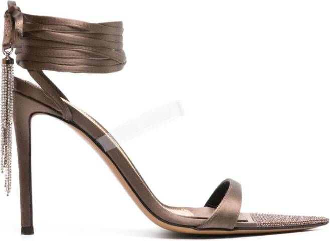 Alexandre Vauthier Leren sandalen Bruin