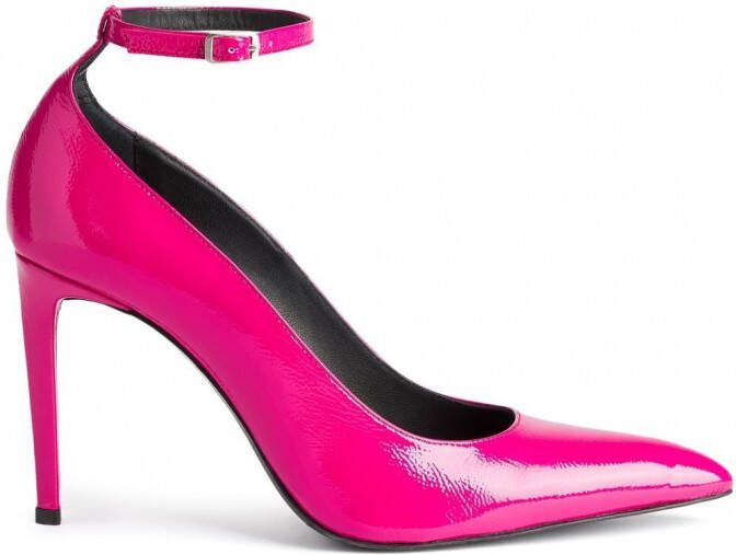 AMI Paris Pumps met enkelgesp Roze