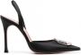 Amina Muaddi Camelia slingback pumps Zwart - Thumbnail 1