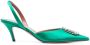 Amina Muaddi Camelia slingback pumps Groen - Thumbnail 1